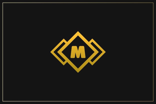 M Letter Trademark Brand Logo