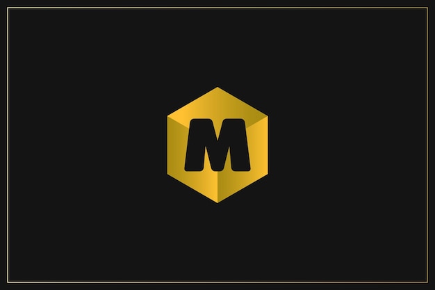 M Letter Trademark Brand Logo