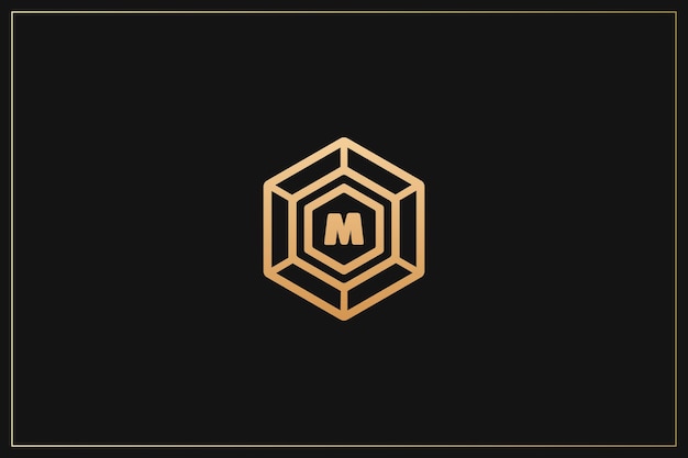 M Letter Trademark Brand Logo