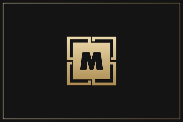 Vector m letter trademark brand logo