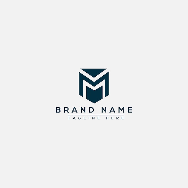 M Logo Design Template Vector Graphic Branding Element.