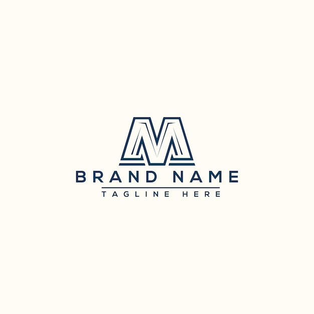 M Logo Design Template Vector Graphic Branding Element