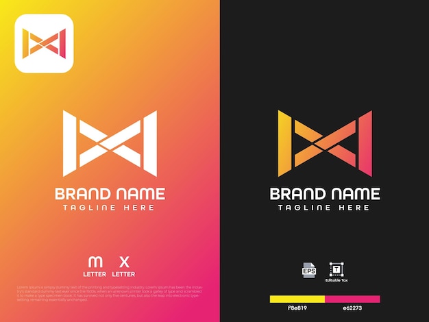 m logo design