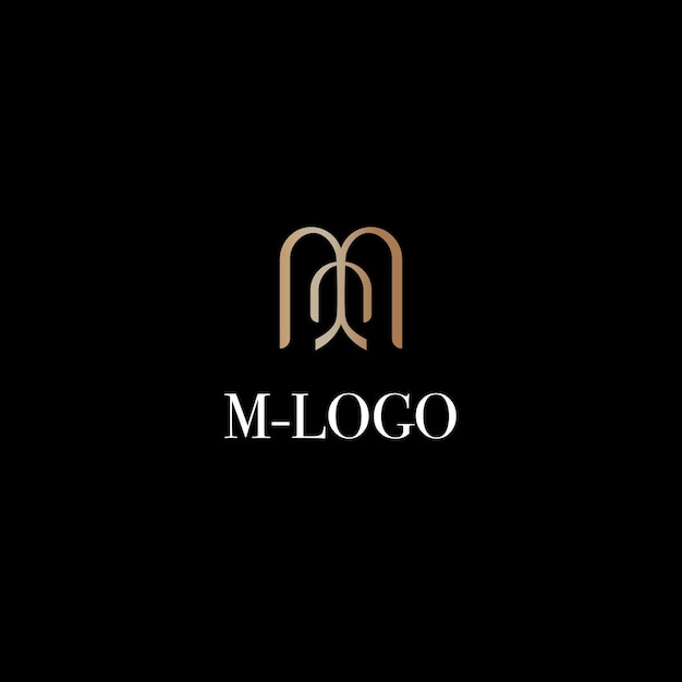 Vector m logo elegant