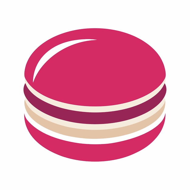 Vector macaron logo design vector art and illustration