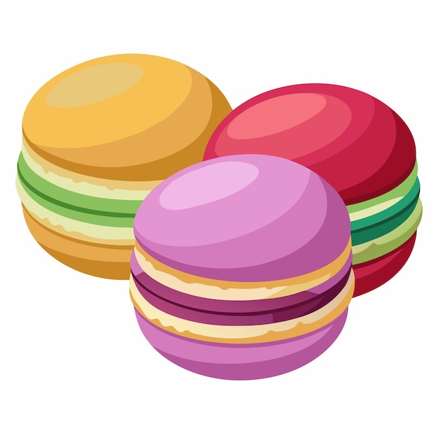 Macarons Vector Design Delightful and Elegant French Pastry Illustration