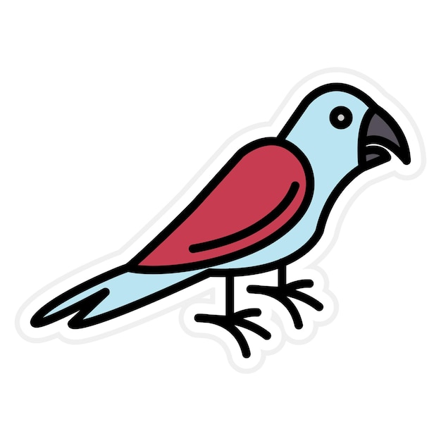 Macaw icon vector image Can be used for Pirate