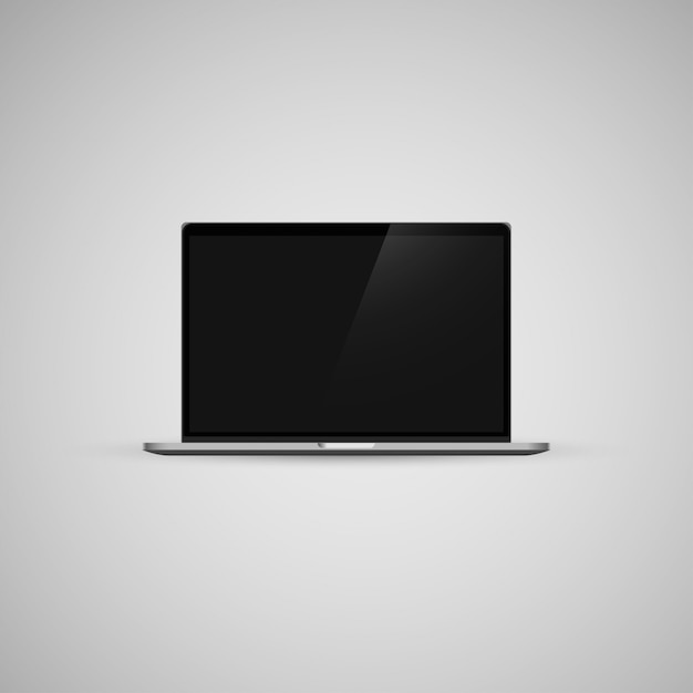 Macbook notebook vector mokcup