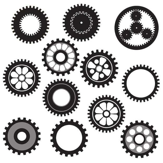 machine gear collection cogwheel set