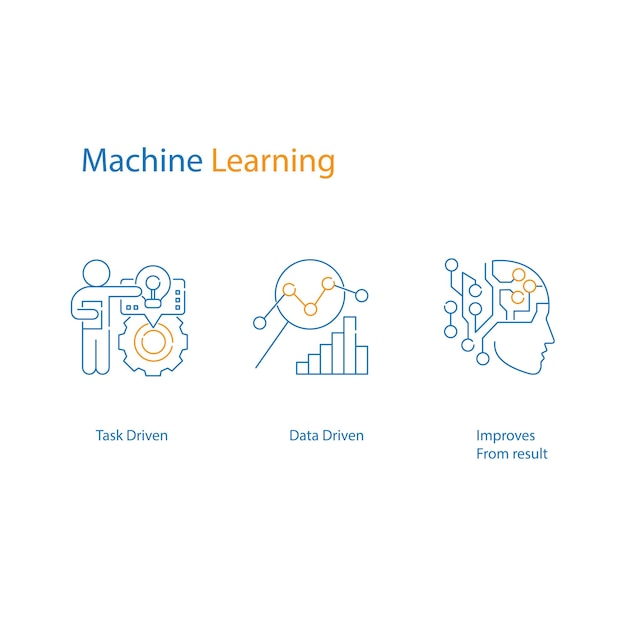 Machine Learning Vector Icons Transforming Data into Insights