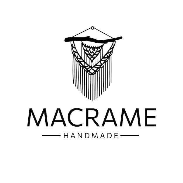 Macrame logo Line art