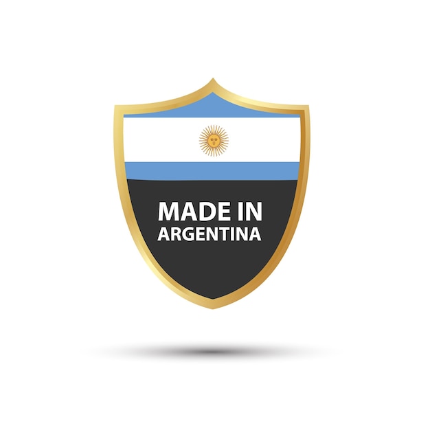 Made in Argentina premium vector logo Made in Argentina logo icon and badges