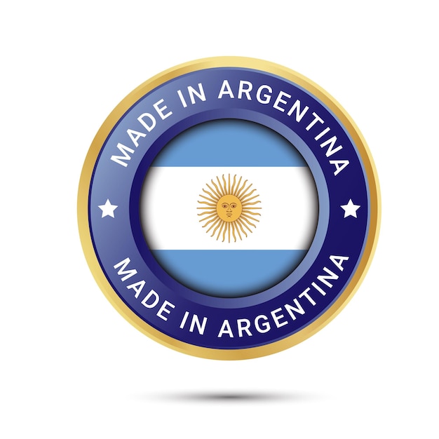 Made in Argentina vector logo and trusts badge icons