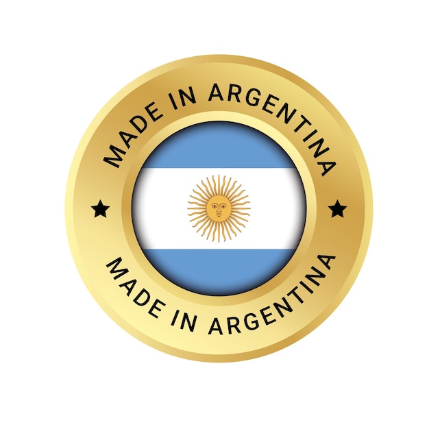 Made in Argentina vector logo and trusts badge icons