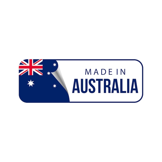 Made in Australia. vector illustration for label, sticker, logo, icon, seal, emblem, and others