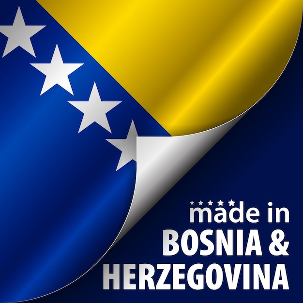 Made in Bosnia graphic and label