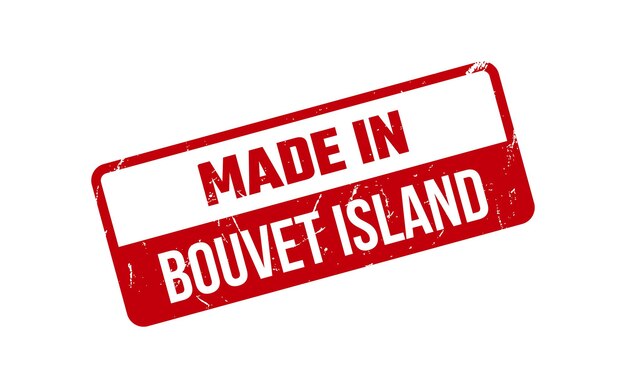 Made In Bouvet Island Rubber Stamp