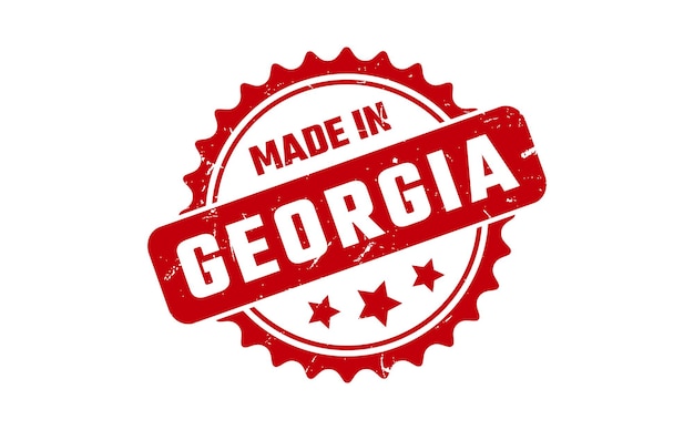 Made In Georgia Rubber Stamp