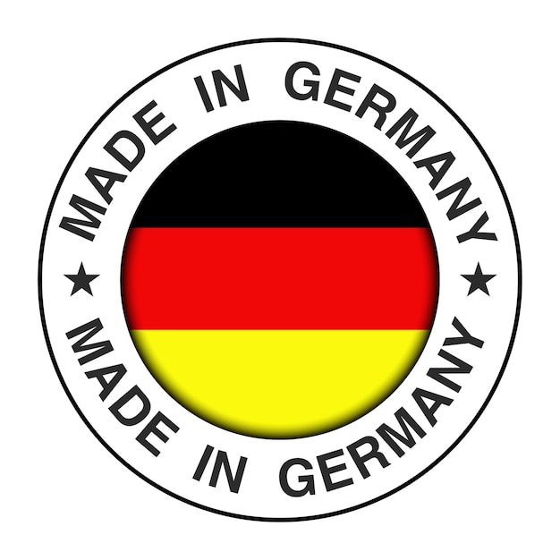 Made in Germany icon, circle button.