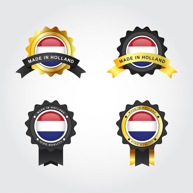 Made in holland with emblem badge