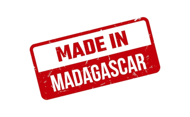 Made In Madagascar Rubber Stamp