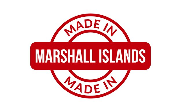 Made In Marshall Islands Rubber Stamp