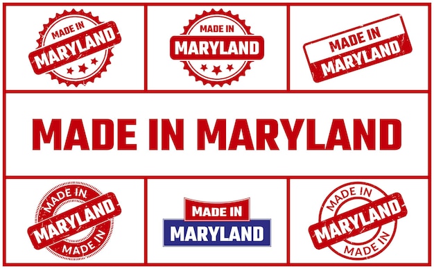 Made In Maryland Rubber Stamp Set