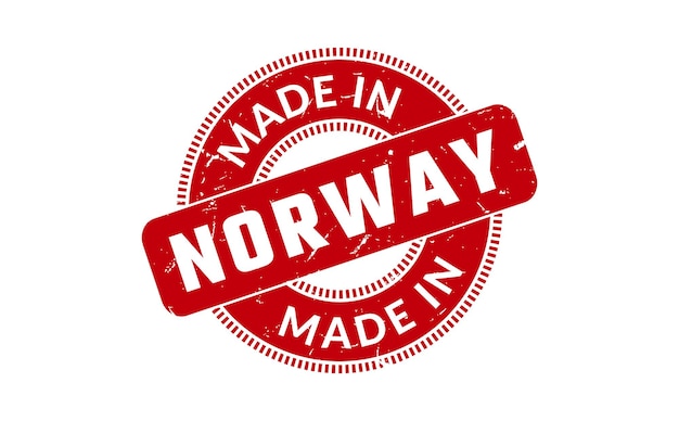 Made In Norway Rubber Stamp