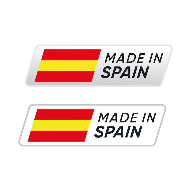 Made In Spain Banner label design