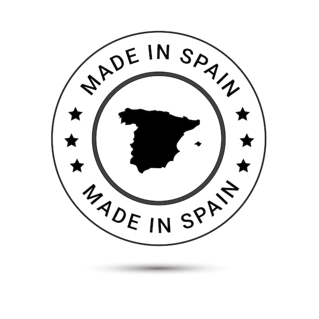 Made in Spain round label Modern made in Spain logo