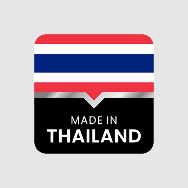 Made in Thailand label. for logo design, seal, tag, badge, sticker. vector illustration