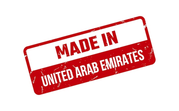 Made In United Arab Emirates Rubber Stamp