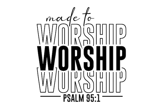 Vector made to worship svg