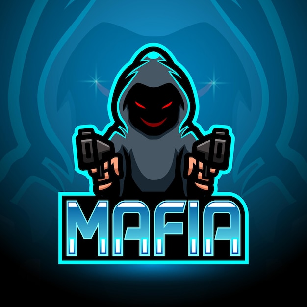 Mafia esport logo mascot design