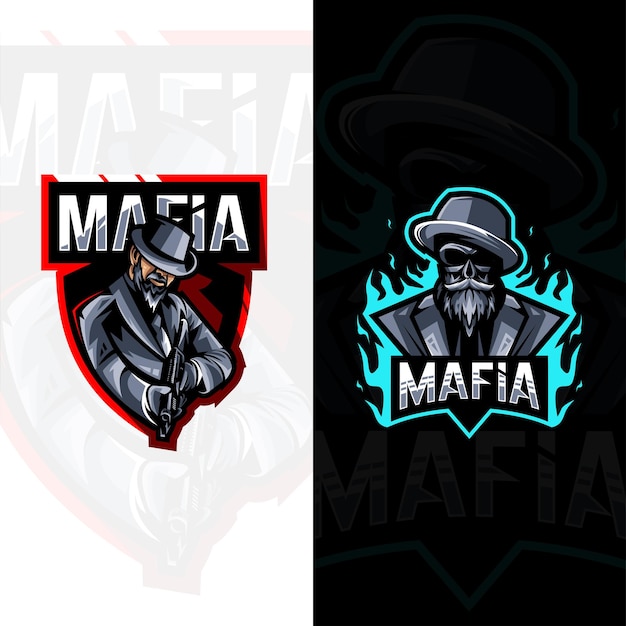 Mafia logo mascot collection design