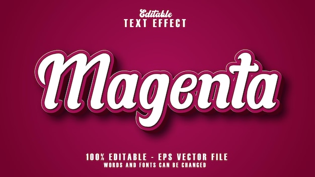 Magenta Text Effect