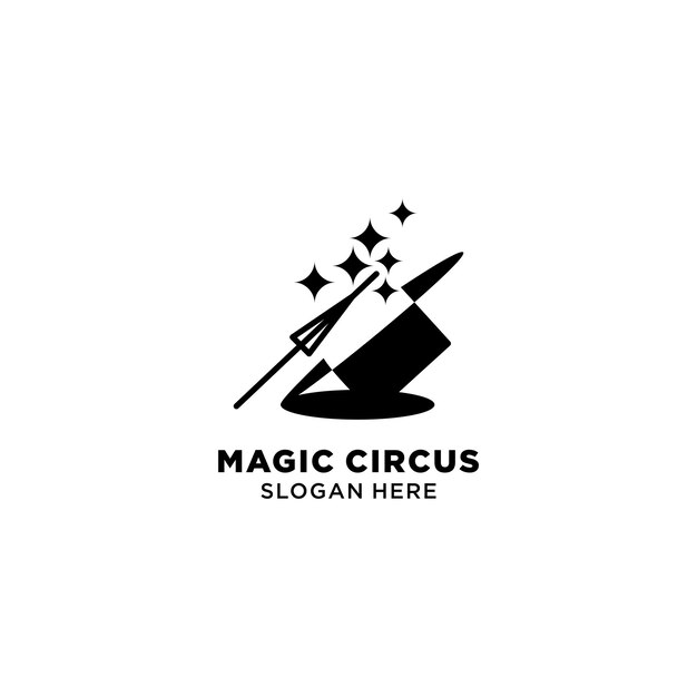 Magic circus logo icon vector image