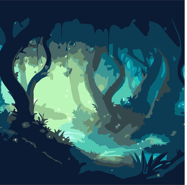 Magic forest vector 3