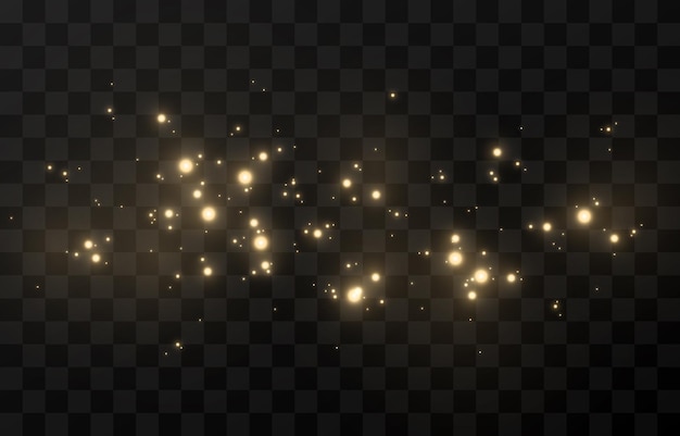 magic glow on transparent background