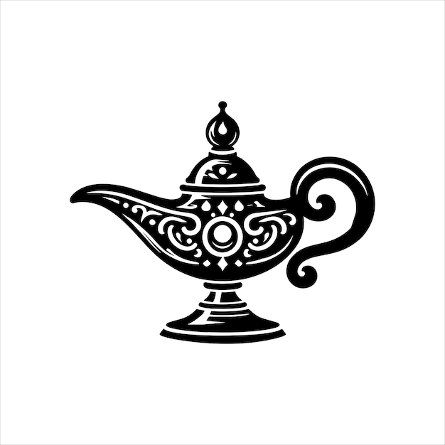 Vector magic lamp svg