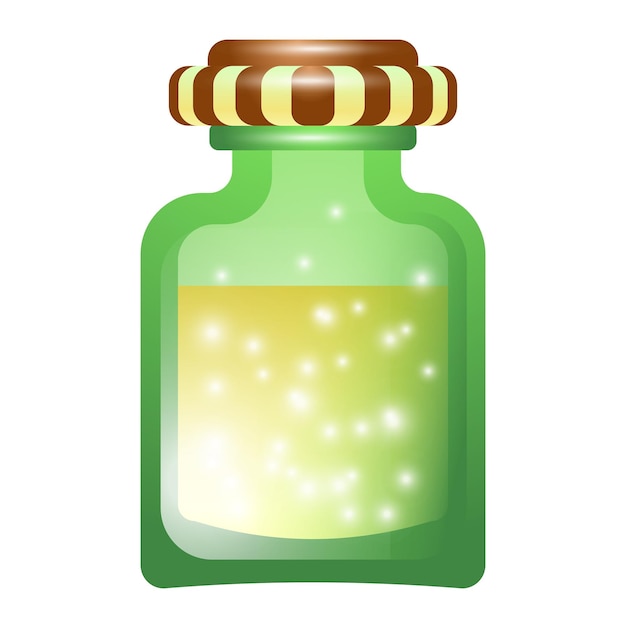 Magic potion bottle icon Cartoon of magic potion bottle vector icon for web design isolated on white background