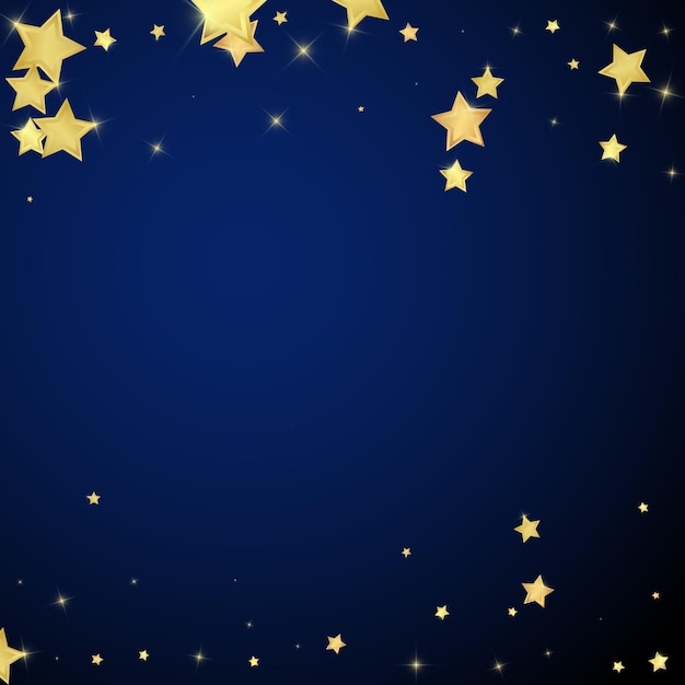 Magic stars vector overlay Gold stars scattered