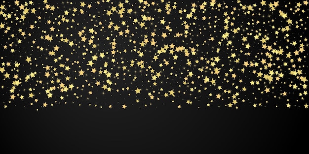 Magic stars vector overlay Gold stars scattered