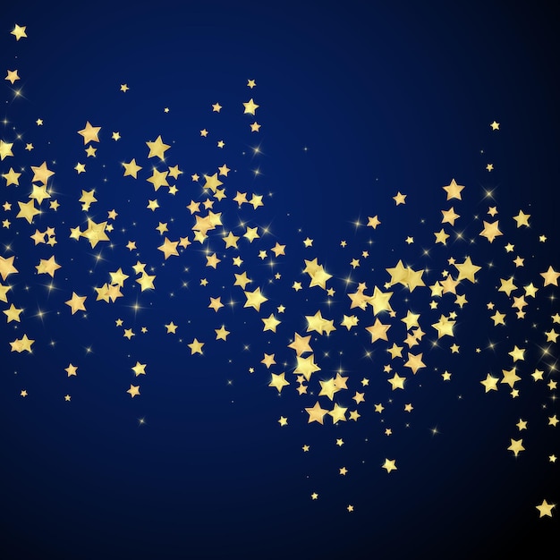 Magic stars vector overlay Gold stars scattered