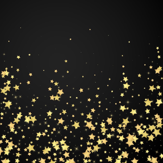 Magic stars vector overlay Gold stars scattered