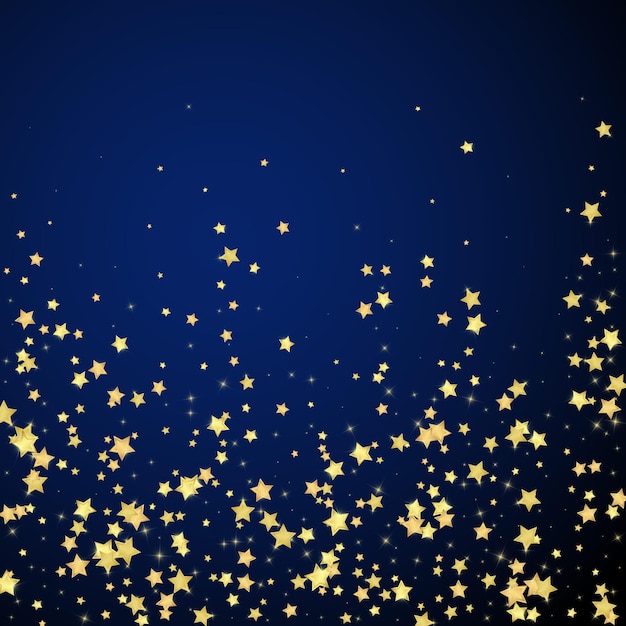 Magic stars vector overlay Gold stars scattered