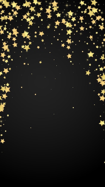 Magic stars vector overlay Gold stars scattered