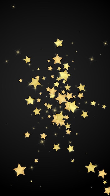 Magic stars vector overlay Gold stars scattered