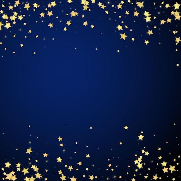 Magic stars vector overlay Gold stars scattered