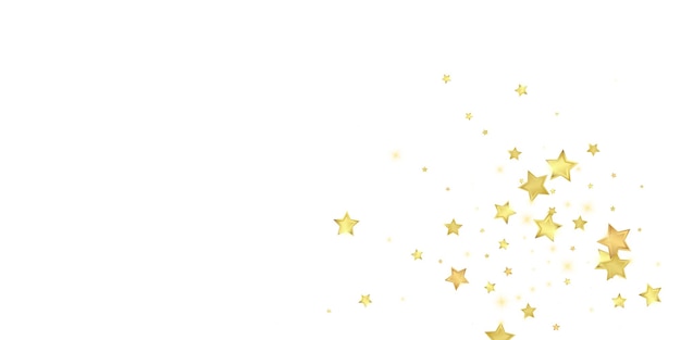 Magic stars vector overlay Gold stars scattered